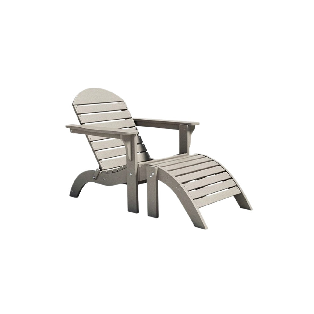 "Modern Outdoor Adirondack Chair in Gray"