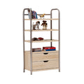 Modern Multi-Shelf Storage Unit with Drawers